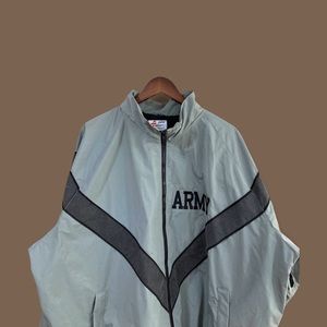 Vintage Military ARMY Reflective Gray Windbreaker